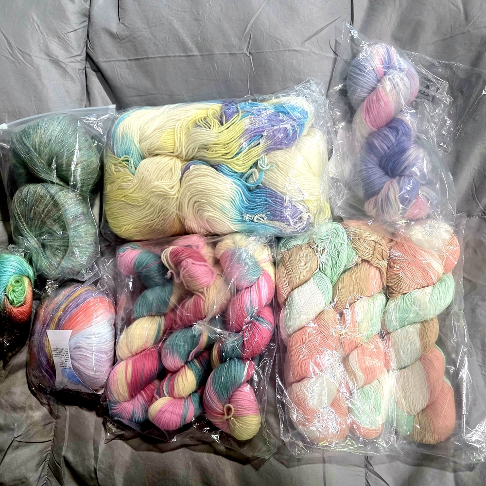 Multicolor Yarn Set for Fiber Arts